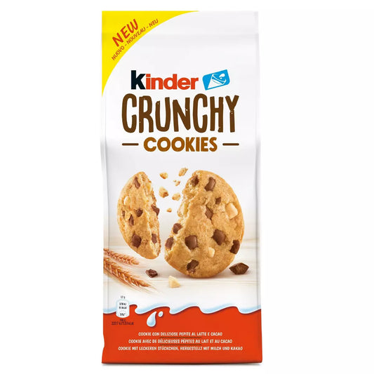 Kinder Crunchy Milk & Chocolate chip Cookies (136g)