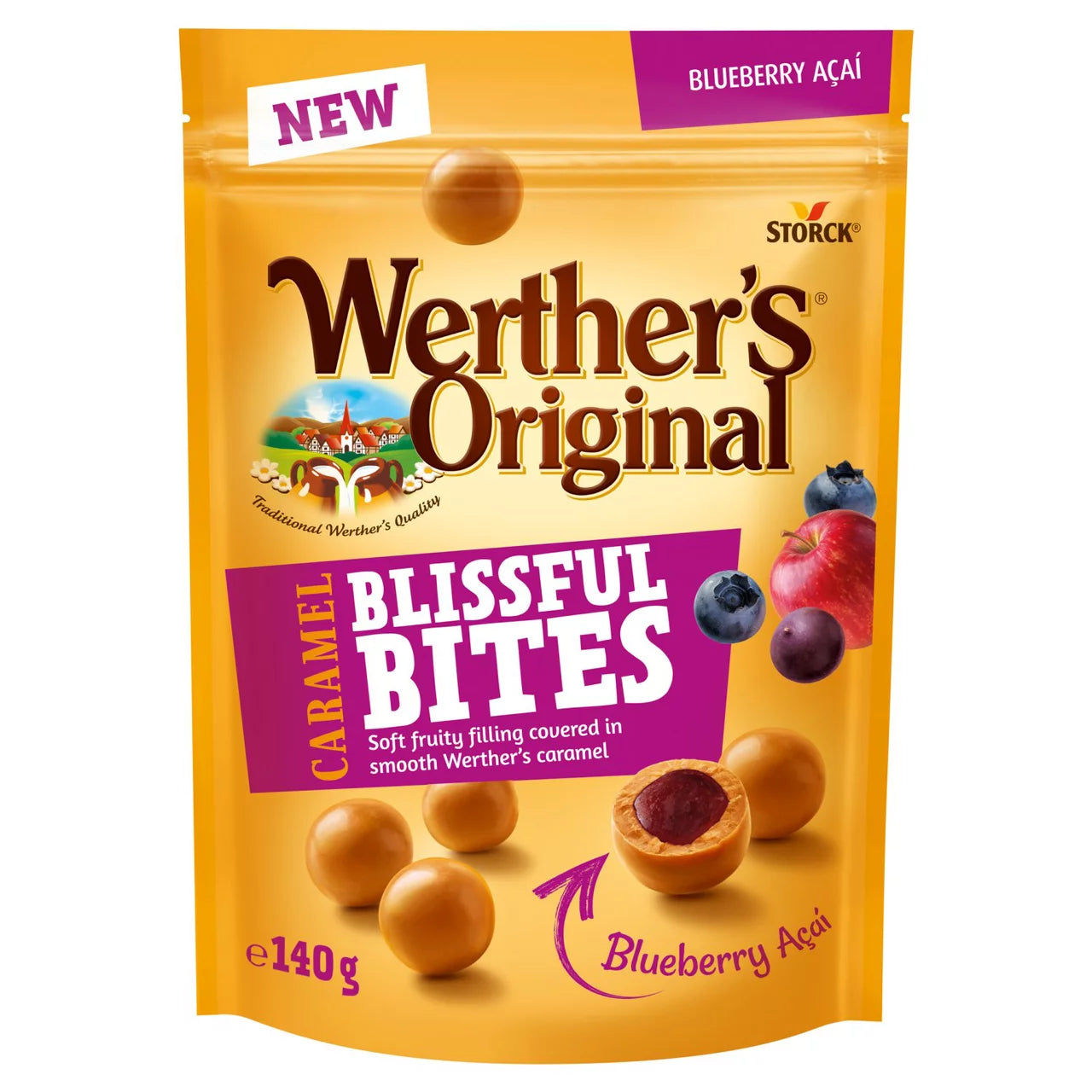 Werther's Original Blissful Bites Blueberry Acai (140g)