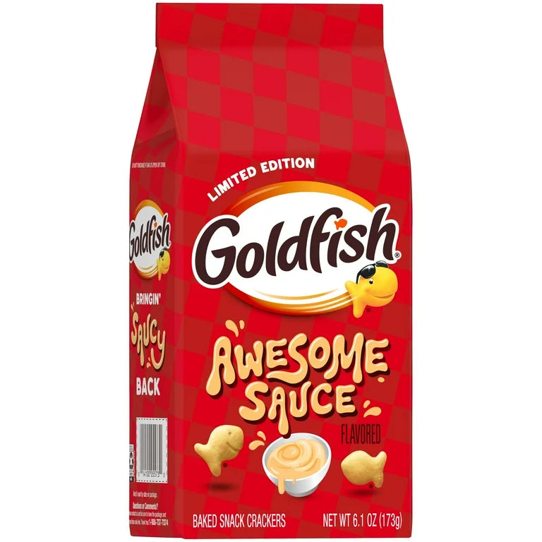 Goldfish Crackers Limited Edition Awesome Sauce Snack Crackers (173g)