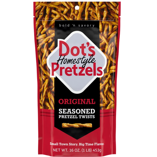 Dot's Homestyle Pretzels, Original Seasoned Pretzel Twists Family Size (454g)