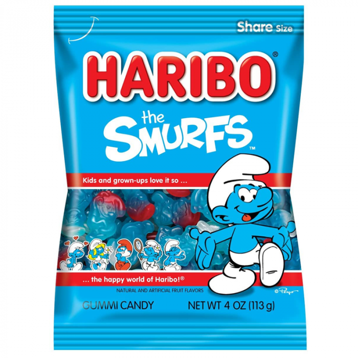 Haribo Smurfs Peg Bag (113g)