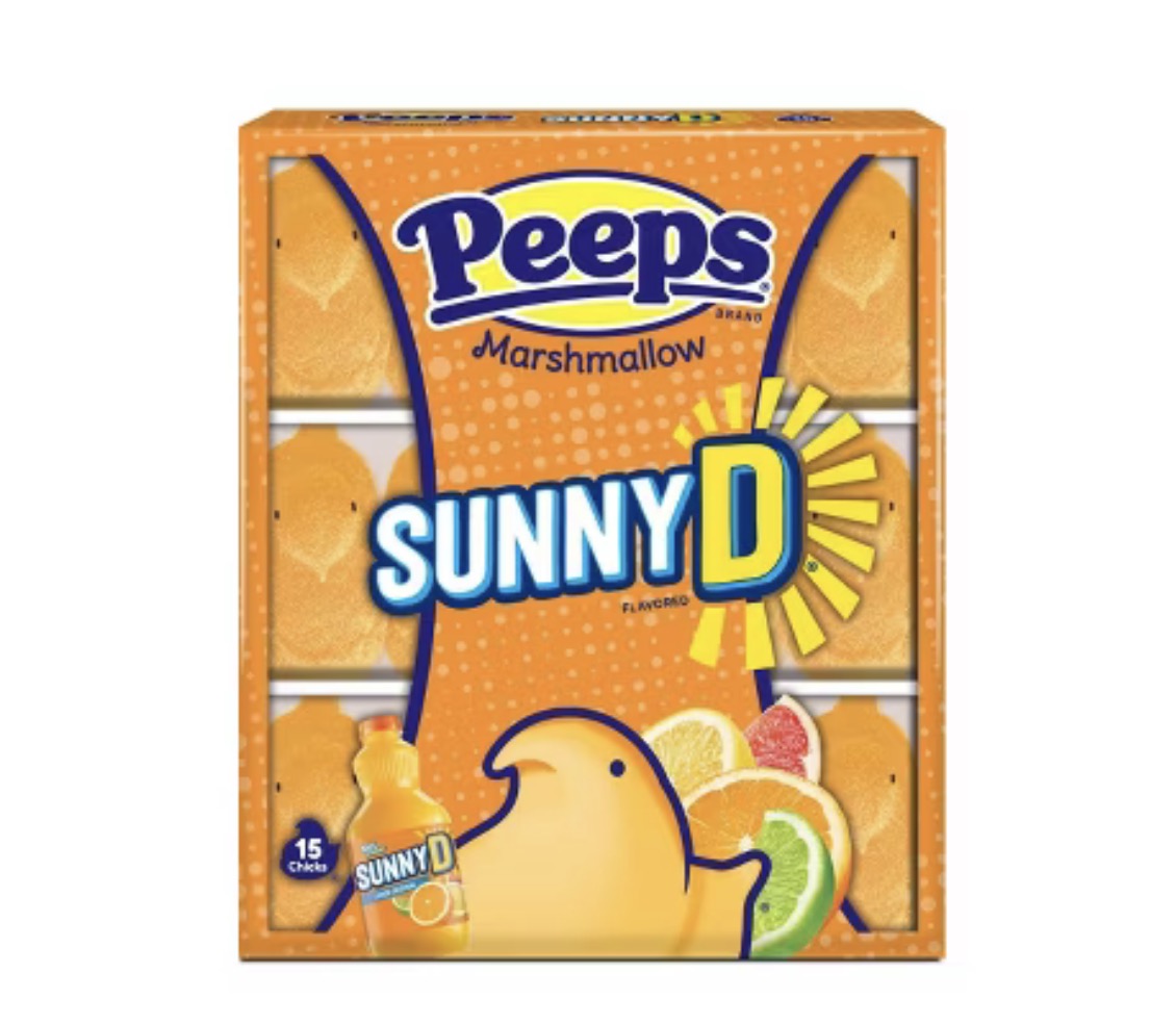 Peeps Sunny D Flavoured Marshmallow Chicks (127g)