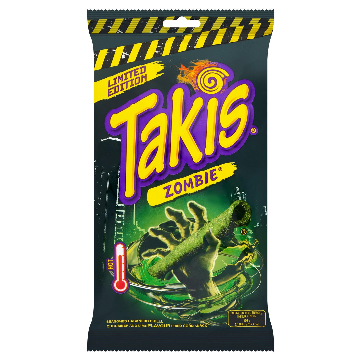 Takis Zombie Habanero & Cucumber Tortilla Crisps (100g)