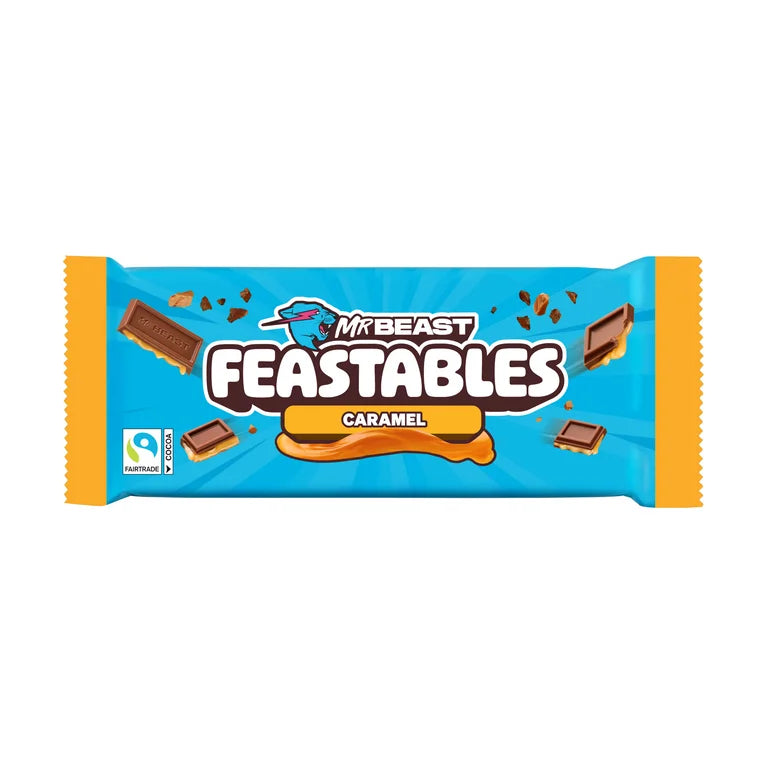 Mr Beast Feastables Caramel Milk Chocolate Bar (60g)
