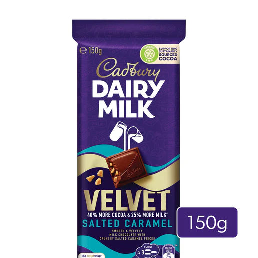 Cadbury Dairy Milk Velvet Salted Caramel Special Edition (150g)