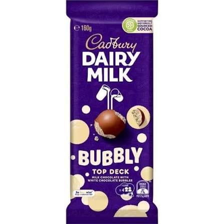 Cadbury Dairy Milk Bubbly Top Deck (160g)