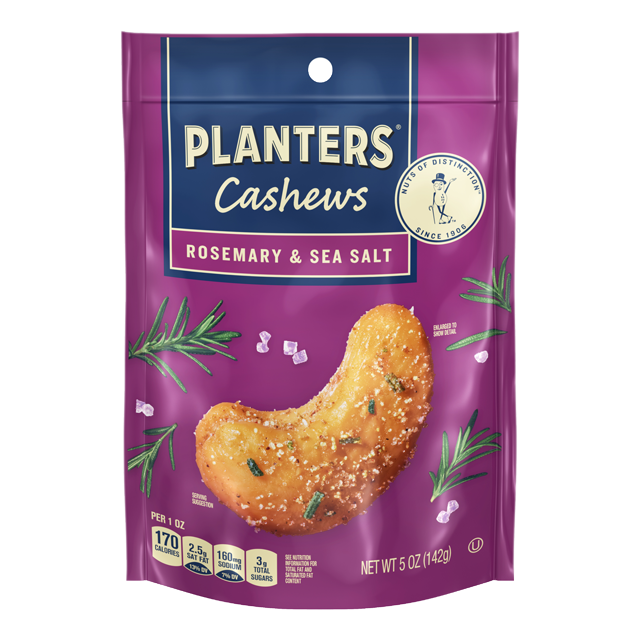 Planters Cashews Rosemary & Sea Salt Flavoured (142g)