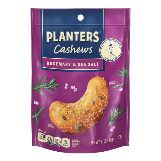 Planters Cashews Rosemary & Sea Salt Flavoured (142g)