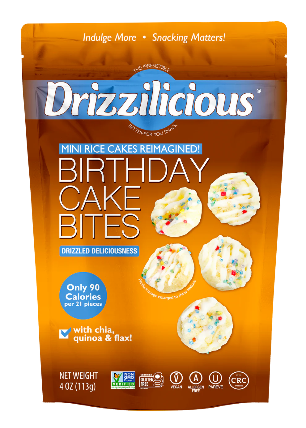 Drizzilicious Birthday Cake Mini Rice Cakes (113g)