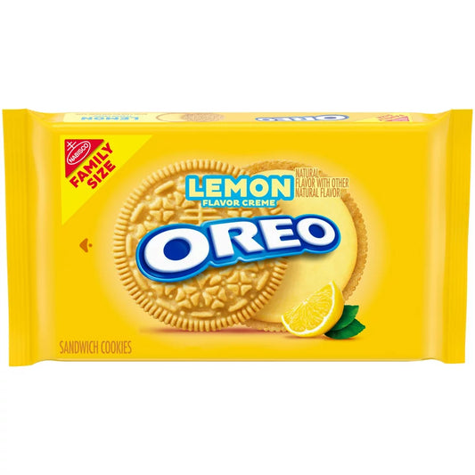 Oreo Cookies Family Size Lemon Creme (530g)