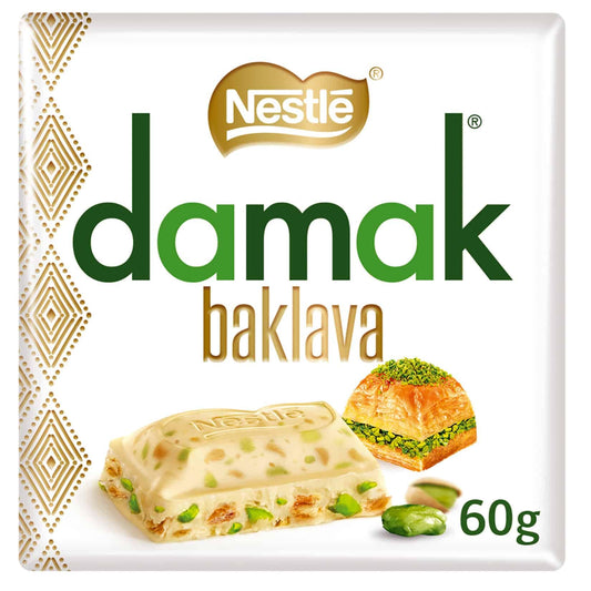 Nestle Damak Baklava - White Chocolate & Pistachio (60g)