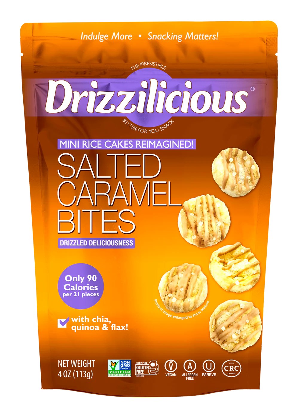 Drizzilicious Salted Caramel Mini Rice Cakes (113g)