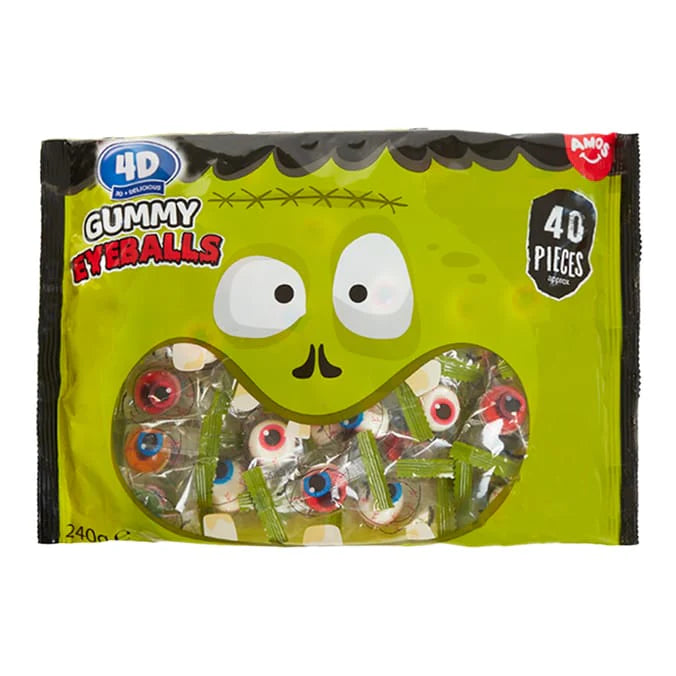 Amos 4D Gummies Halloween Eyeballs 40 pieces (240g)