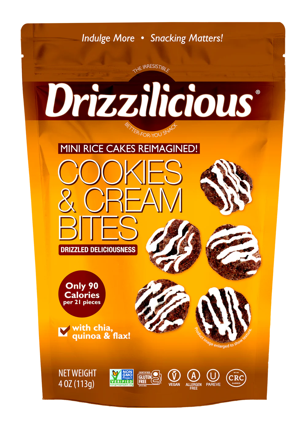 Drizzilicious Cookies & Cream Mini Rice Cakes (113g)