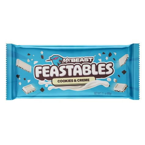 Mr Beast Feastables Chocolate Bar Cookies & Creme (60g)