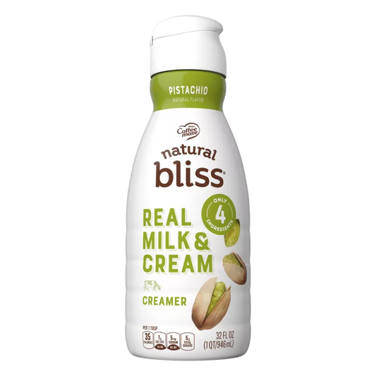 Natural Bliss Pistachio Flavored Coffee Creamer (946ml)