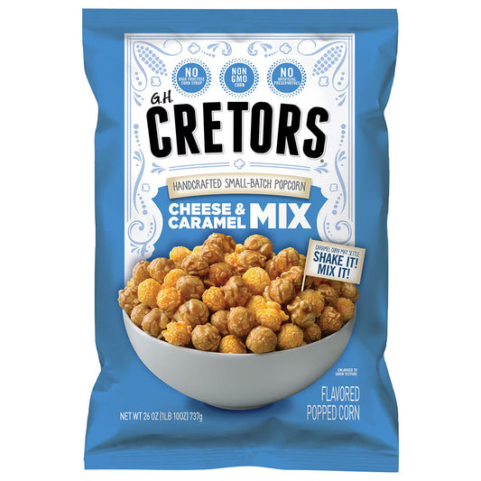 G.H. Cretors Cheese & Caramel Popcorn Mix Extra Large (737g)