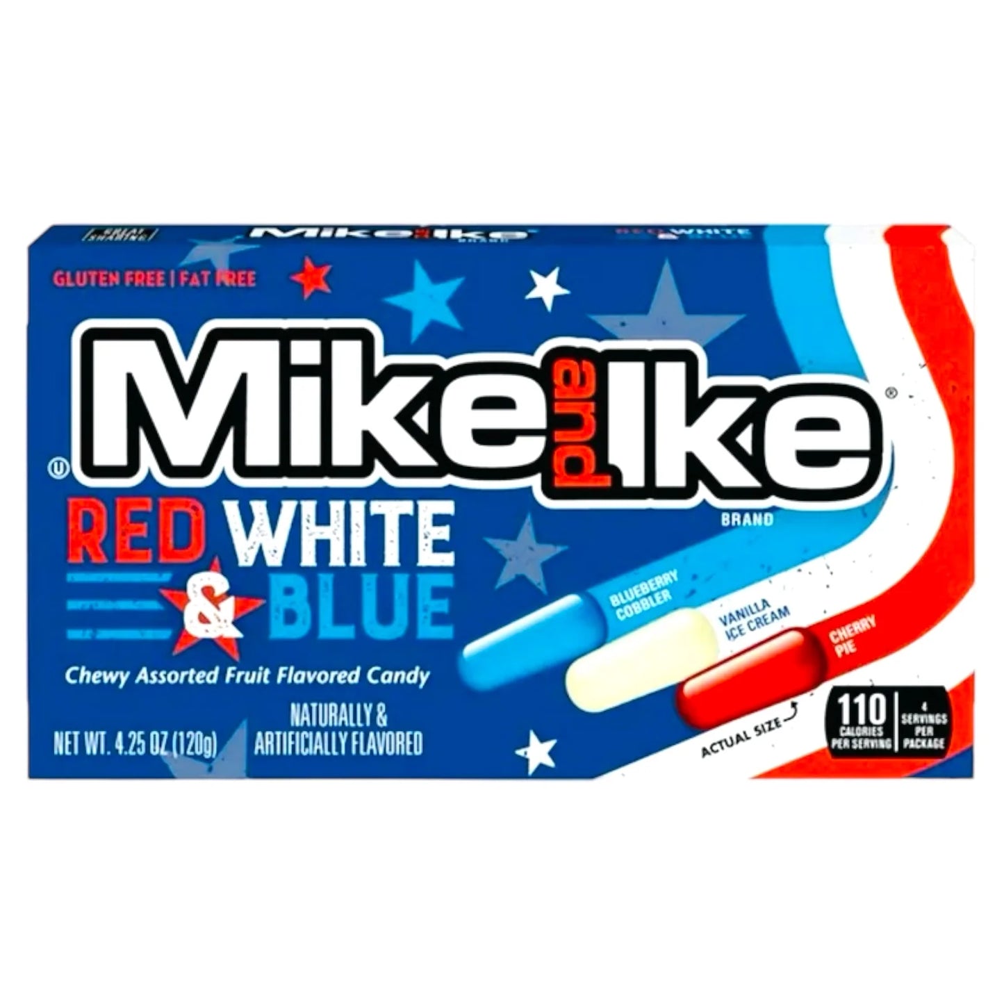 Mike And Ike Red White & Blue (120g)