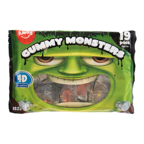 Amos 4D Gummies Halloween Monsters 19 Pieces (152g)