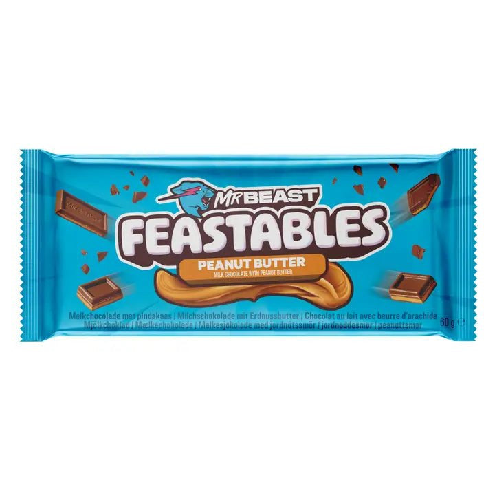 Mr Beast Feastables Chocolate Bar Peanut Butter (60g)