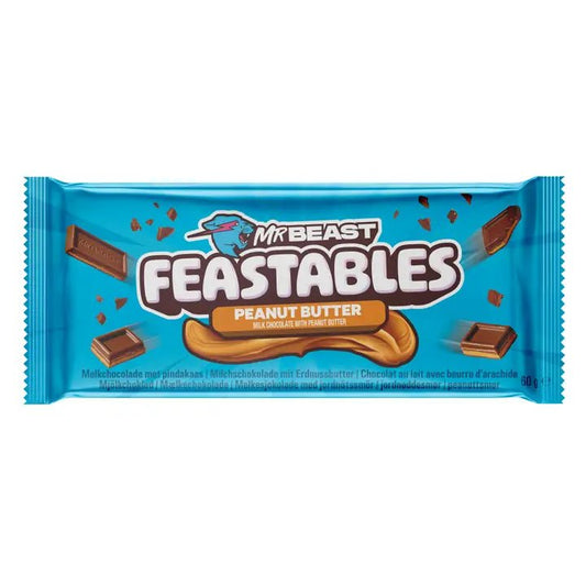 Mr Beast Feastables Chocolate Bar Peanut Butter (60g)