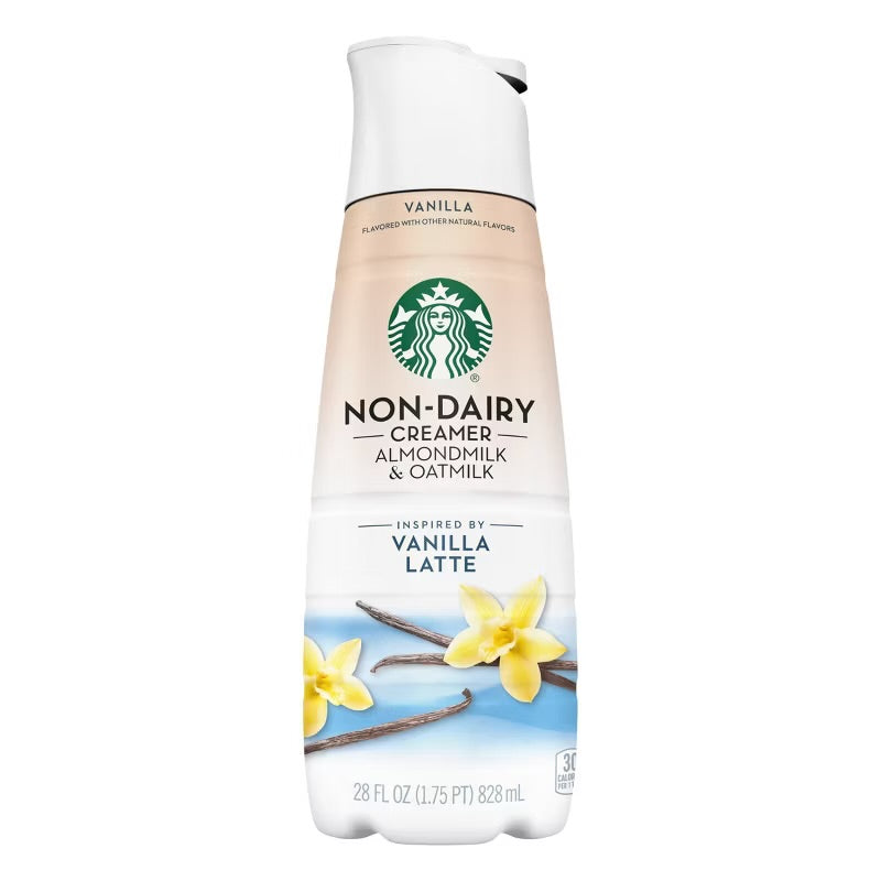 Starbucks Almond and Oat Non Dairy Vanilla Latte Coffee Creamer (828ml)