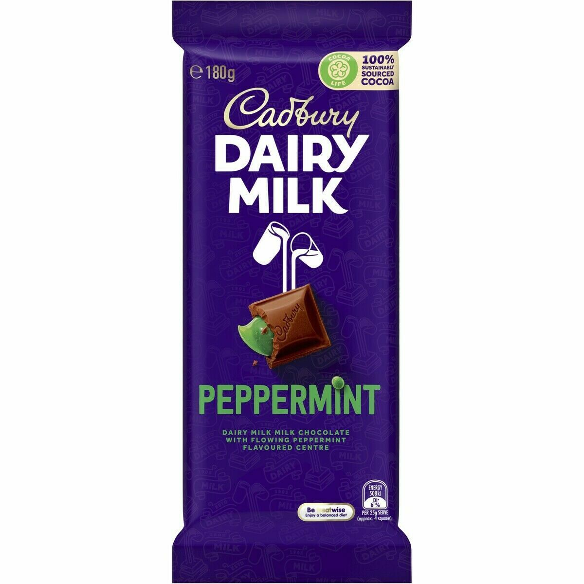 Cadbury Dairy Milk Peppermint (180g)