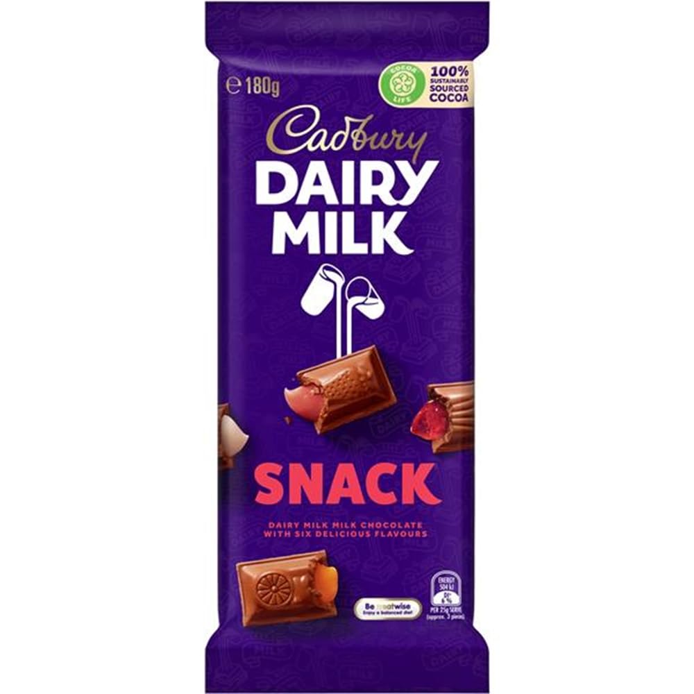 Cadbury Snack Bar Six Flavours (180g)