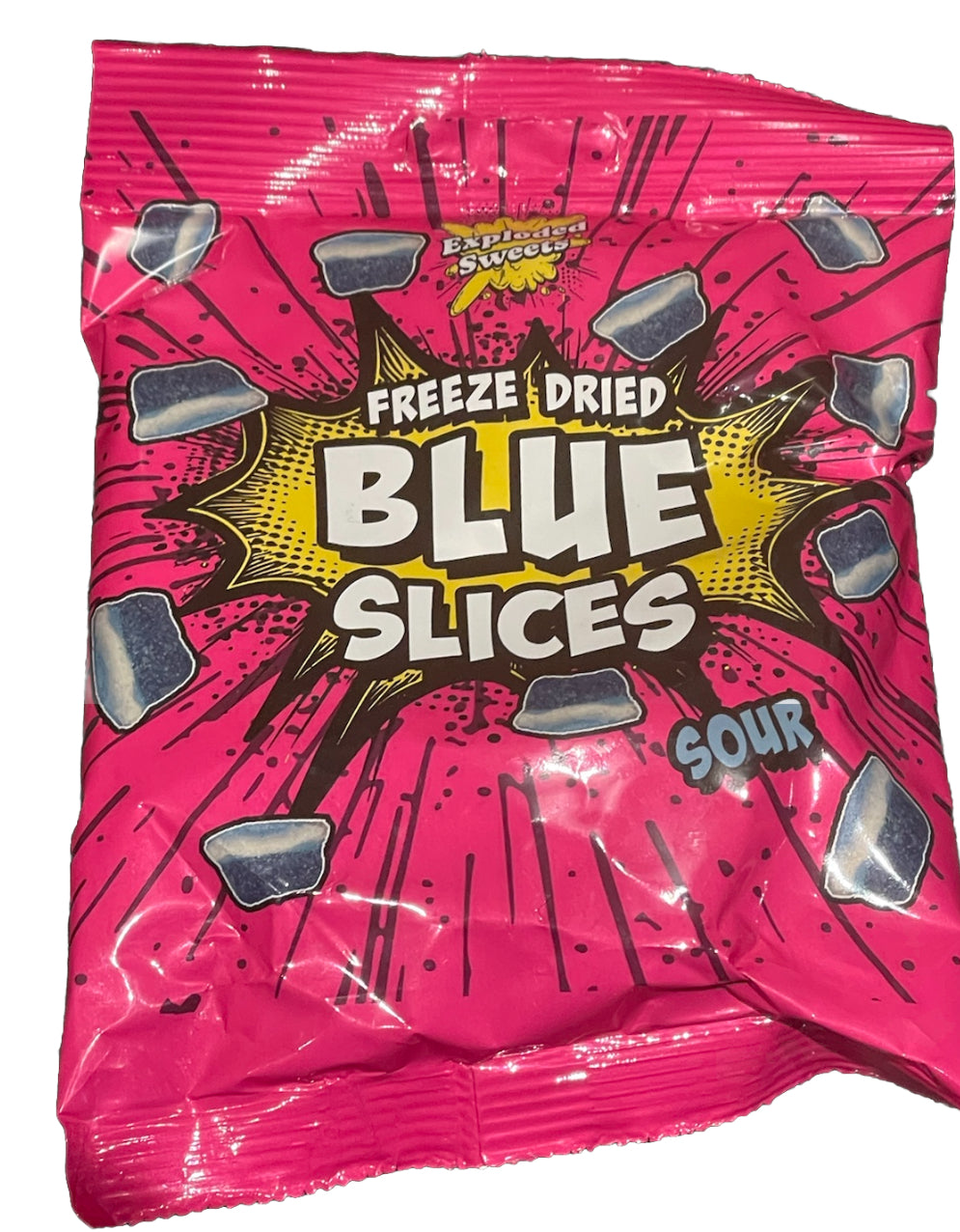 Exploded Sweets Freeze Dried Blue Slices Sour (50g)