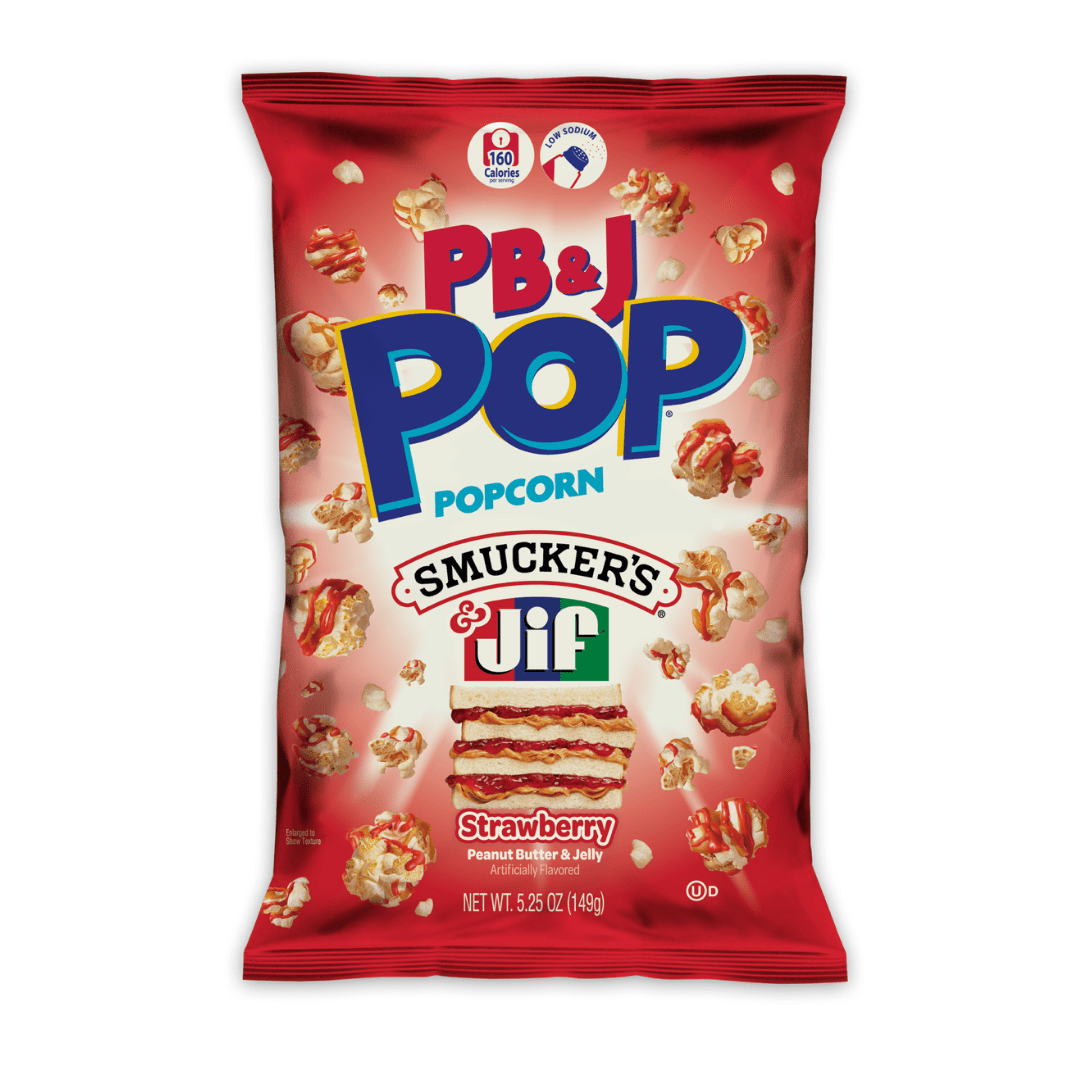 Candy Pop Peanut Butter & Jelly Strawberry Popcorn (149g)