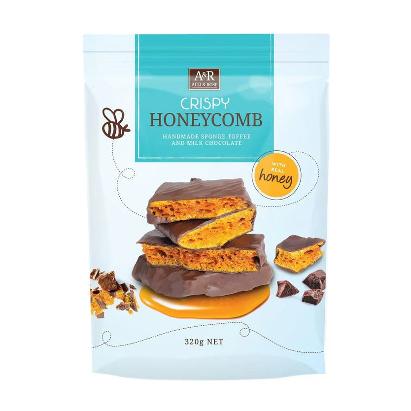 Alli & Rose Crispy Honeycomb & Milk Chocolate (320g)