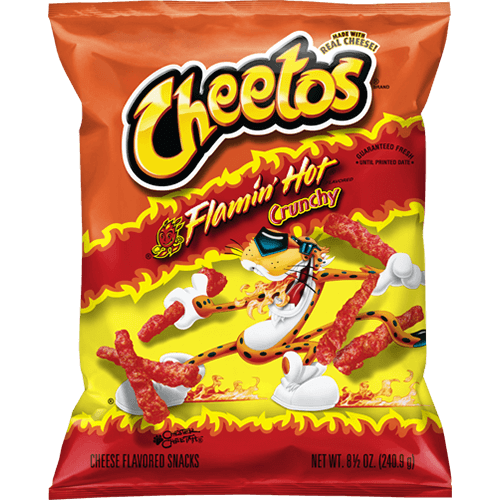 Cheetos Crunchy Flamin’ Hot Cheese Flavoured Crisps 8oz (227g)