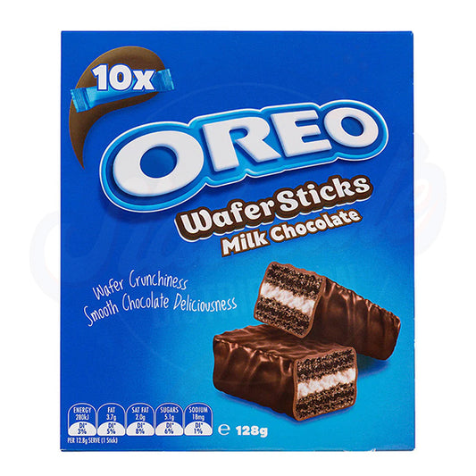 Oreo Wafer Sticks In Milk Chocolate 10 Piece Pack