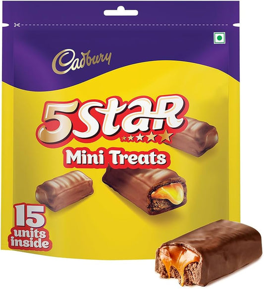 Cadbury 5 Star Bites Mini Treats Chocolates Family Pack (151.5g)