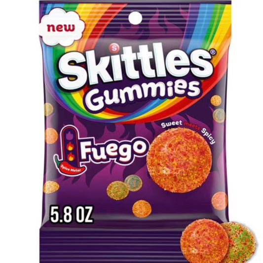 Skittles Gummies Fuego Sweet and Spicy Gummies (164g)