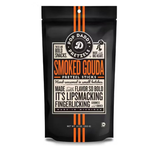 Pop Daddy Seasoned Pretzels Smoked Gouda (283g)