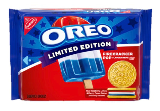 Oreo Firecracker Popsicle Flavoured Creme Cookies Limited Edition (303g)