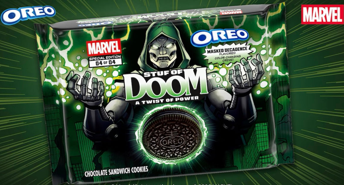 Marvel Doctor Doom x Oreo Stuf of Doom Cookies with Colour Changing Creme (303g)