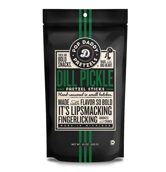 Pop Daddy Seasoned Pretzels Dill Pickle (283g)