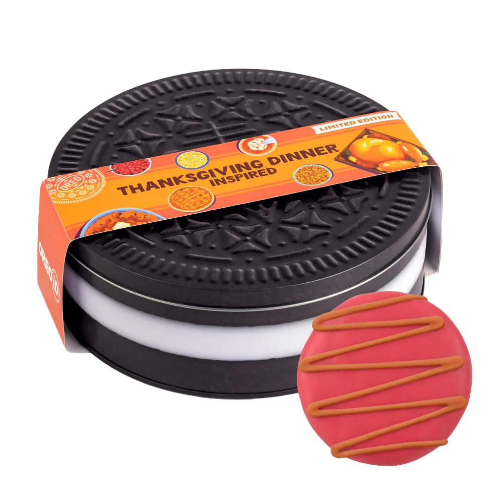 Oreo Thanksgiving Dinner Cookie Tin 12 Count Limited Edition Flavours