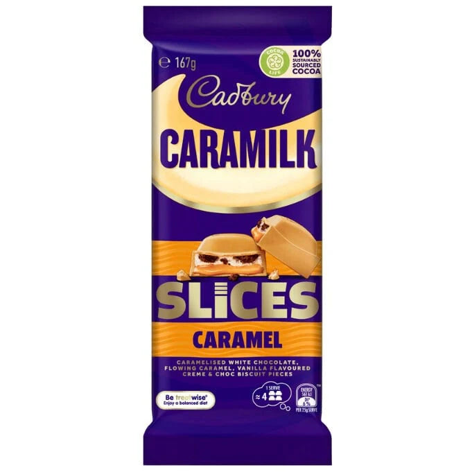 Cadbury Caramilk Caramel Slices
(167g)