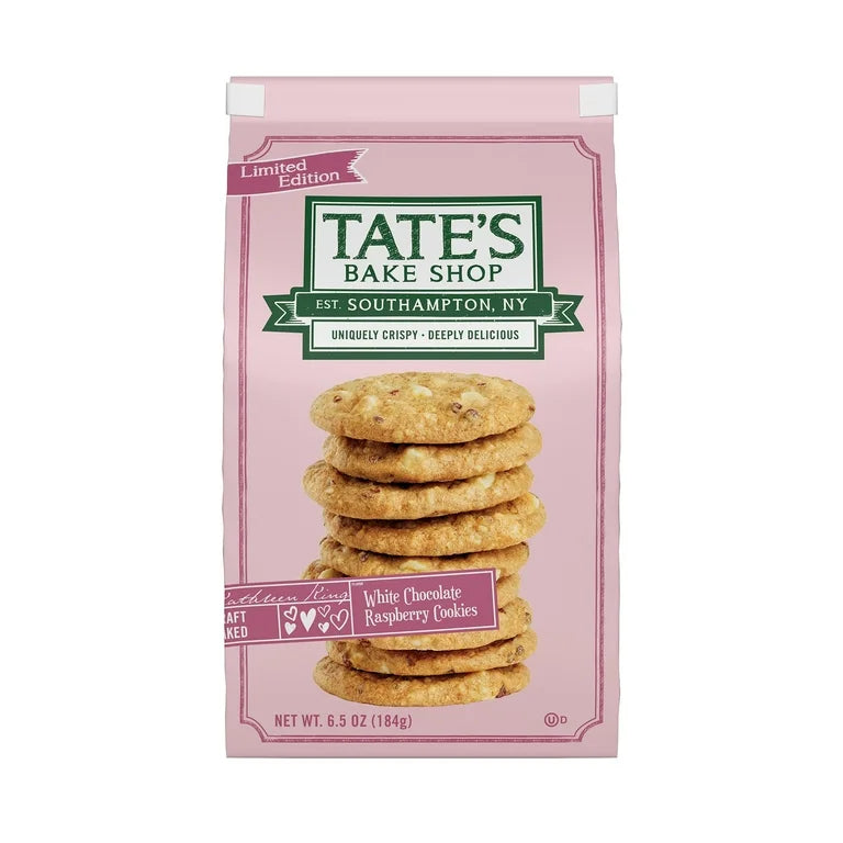 Tate's Bake Shop White Chocolate Raspberry Cookies Limited Edition (184g)