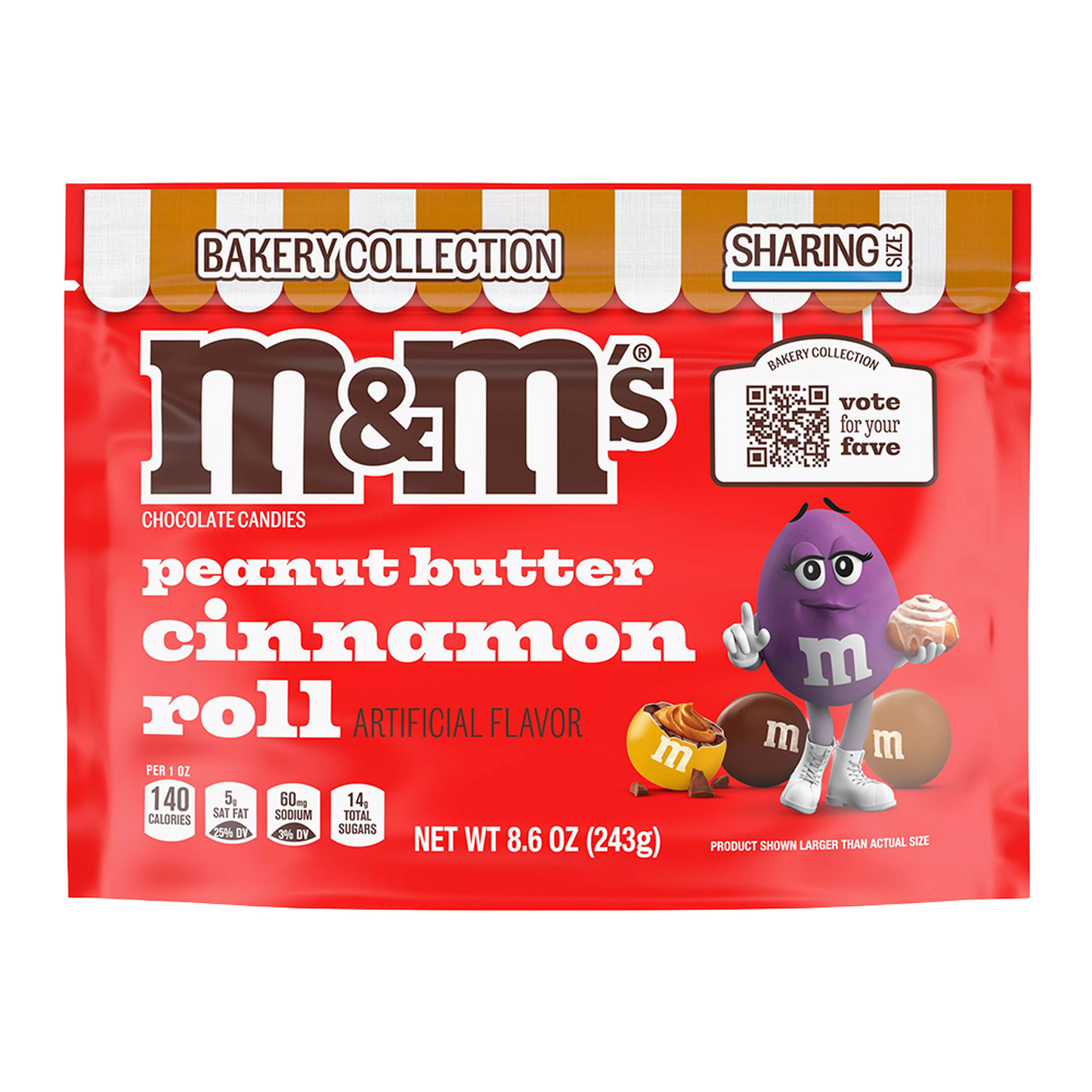 M&M’s Bakery Collection Peanut Butter Cinnamon Roll (243g)