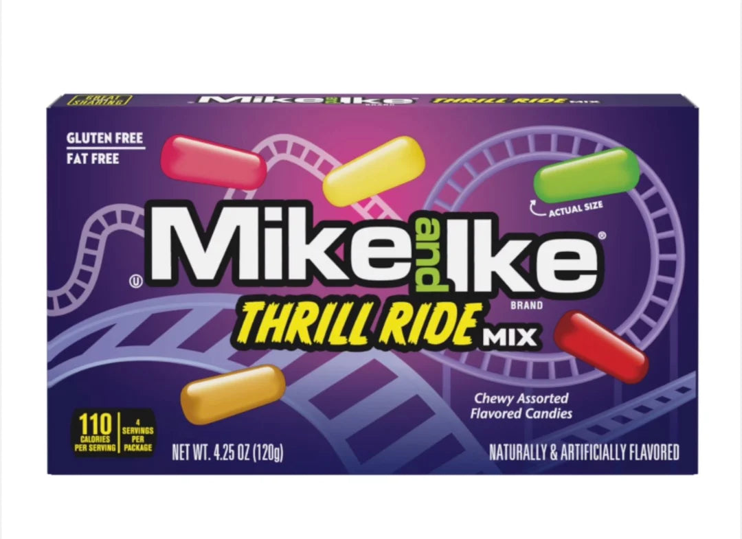 Mike & Ike Thrill Ride Mix Theater Box (120g)