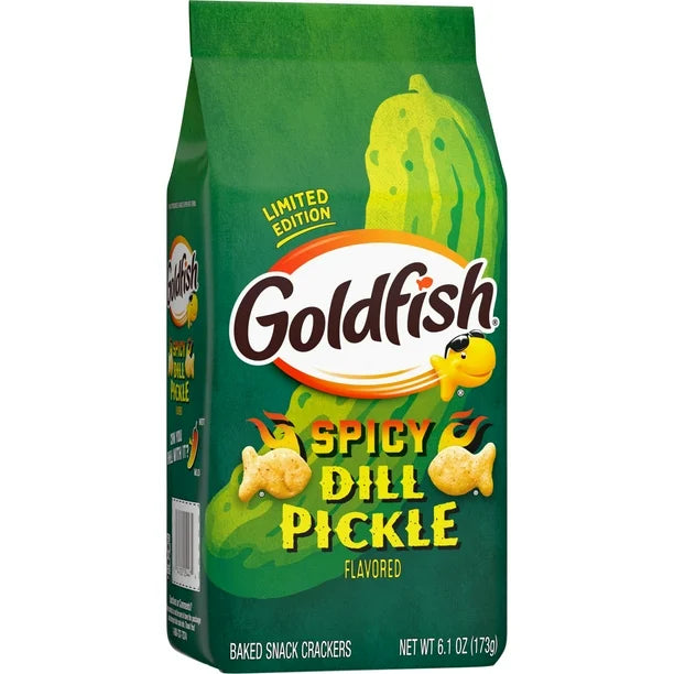 Goldfish Crackers Limited Edition Spicy Dill Pickle Snack Crackers (173g)