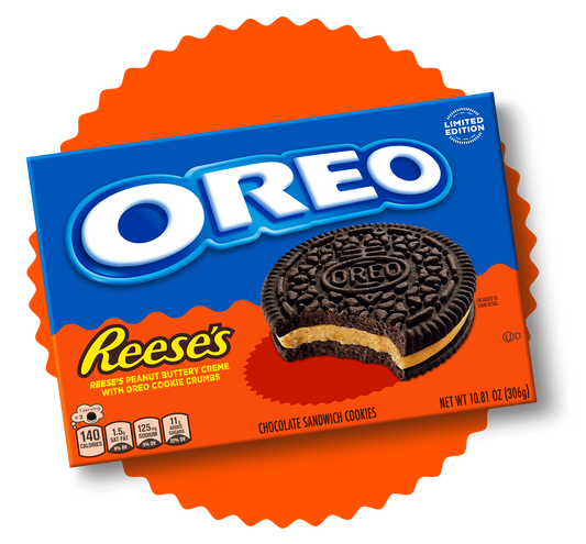Oreo x Reese’s Peanut Butter Creme with Oreo Cookie Crumbs Limited Edition (306g)