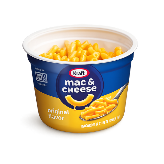 Kraft Original Mac and Cheese Cups Easy Microwavable Dinner (56g)