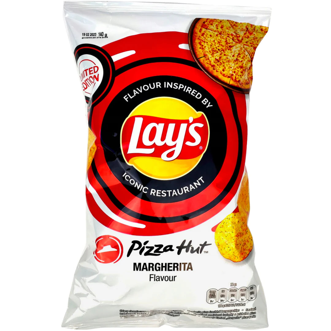 Lay’s Pizza Hut Margherita Limited Edition Crisps (150g)