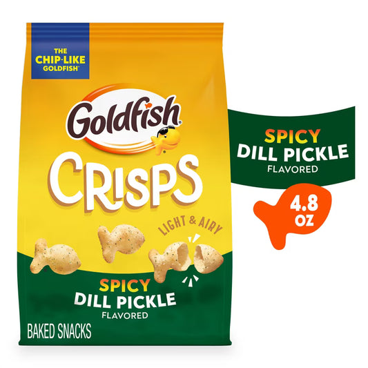 Goldfish Crisps Spicy Dill Pickle Crackers Pepperidge Farm (136g)