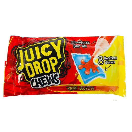 Juicy Drop Rasberry Chews Strawberry Sour Gel